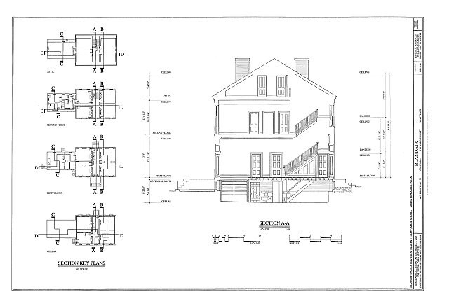 Blandair,6651 Highway 175,Columbia,Howard County,MD,Maryland,HABS,Mansion,44