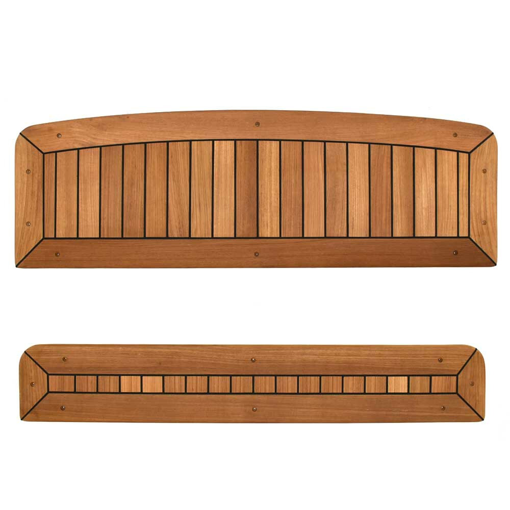 Sea Ray Boat Swim Platform Steps 2135754 | 350 SLX Teak Wood (Set of 2)