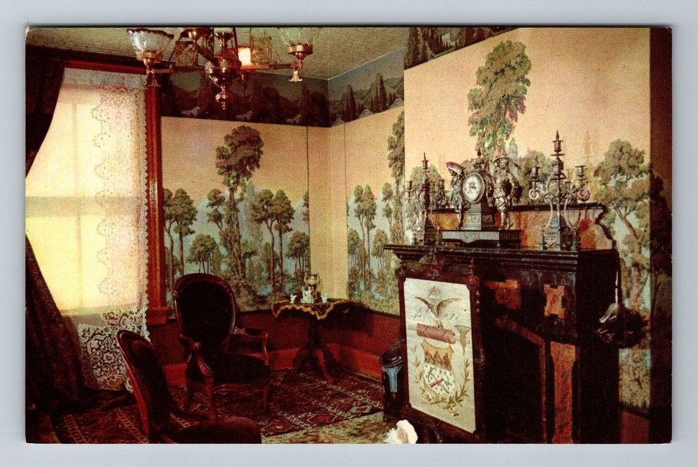 Leadville CO-Colorado, Healy House State Museum Parlor, Vintage Postcard
