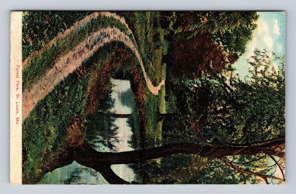 St Louis MO-Missouri, Forest Park, Antique, Vintage c1909 Souvenir Postcard
