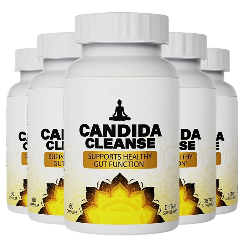 Candida Cleanse 60 Capsules - Gut & Colon Support, Natural Herbs for Intestinal