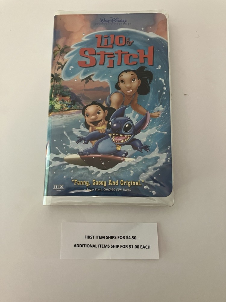 VHS Tape   Lilo & Stitch    $5.00    Disney      Shipping $4.50/$1.00