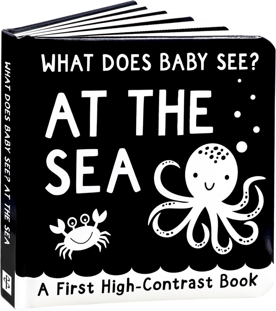 What Does Baby See? - At The Sea (A High Contrast Board Book, Padded)