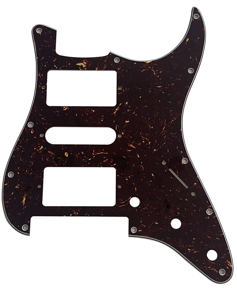Brown Tortoise Pickguard Guitar Parts For Strat Floyd Rose Tremolo HSH Humbucker