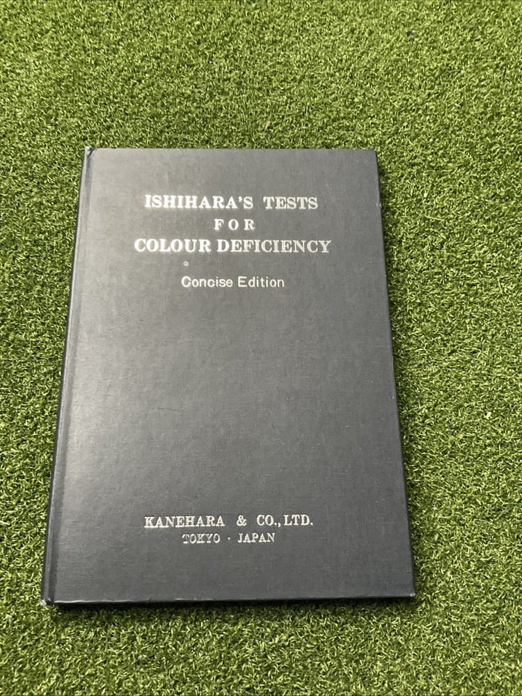 Ishihara Test Chart Books, for Color Deficiency 1 Count (Pack of 1), Blue