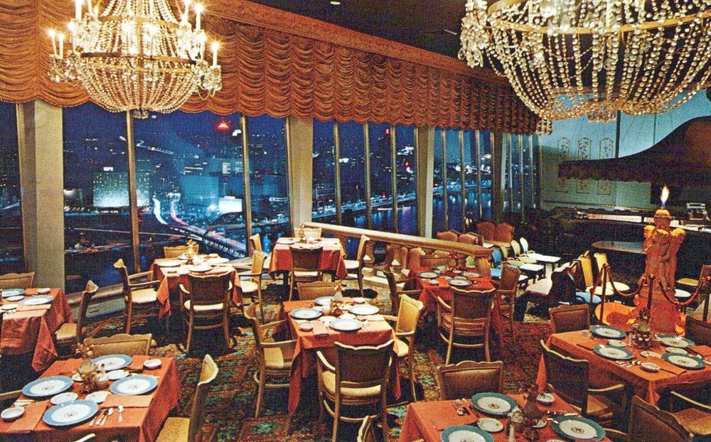 Le Mont Top of Town Cuisine Restaurant Pittsburgh Pennsylvania PA Postcard
