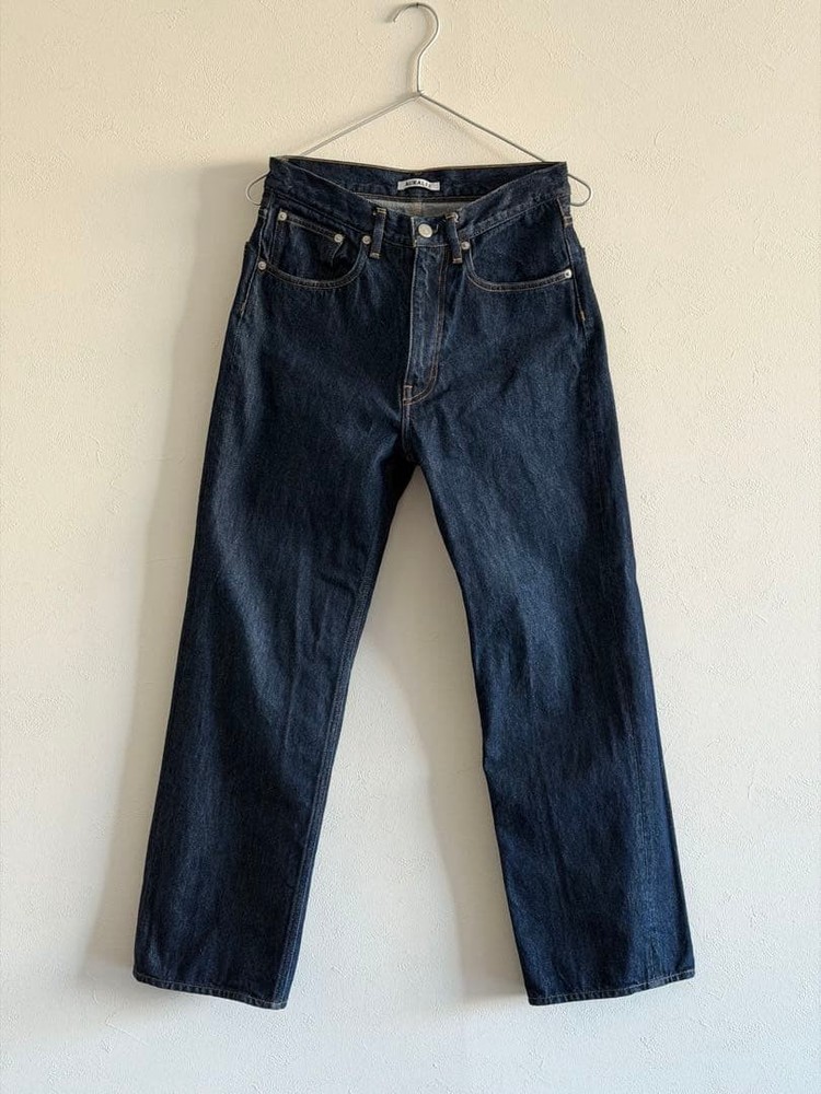 [AURALEE] HIGH TWIST DENIM PANTS (rigid) 28