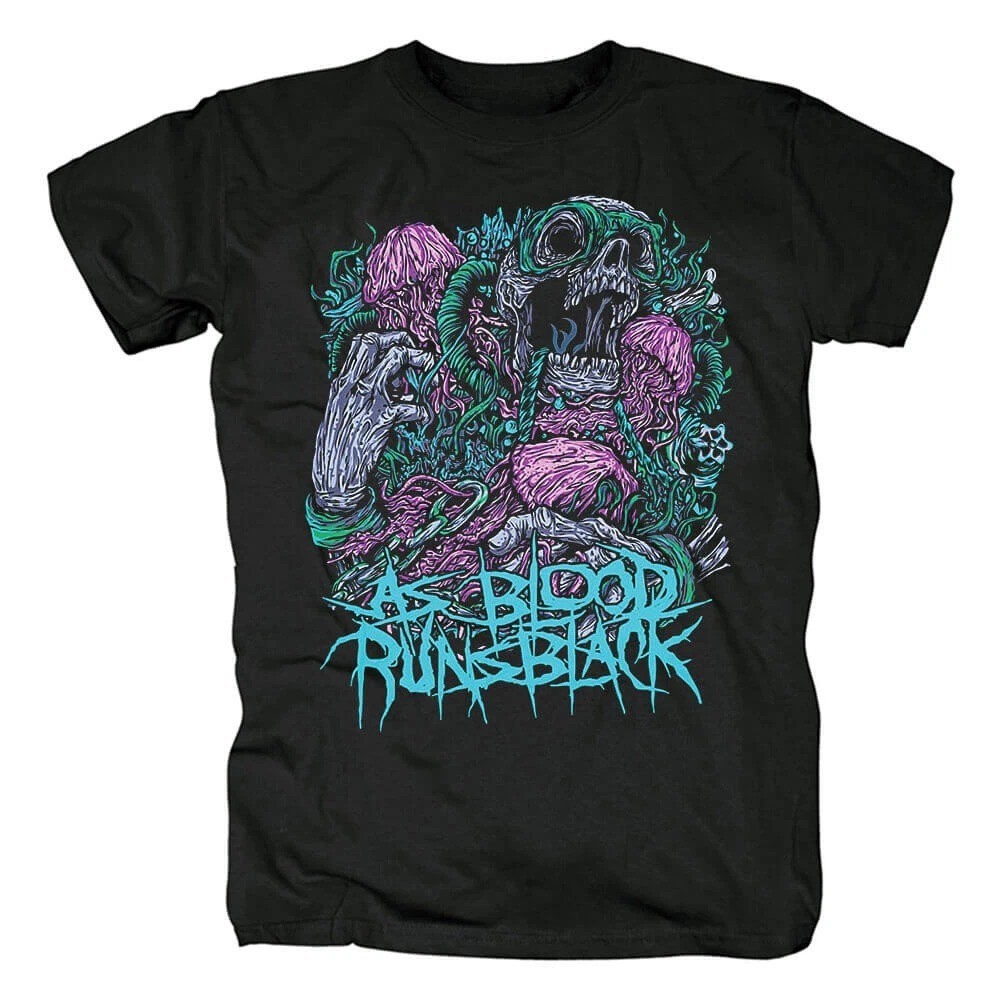 Vintage As Blood Runs Black Rock Band Black S to 5XL Shirt VK153