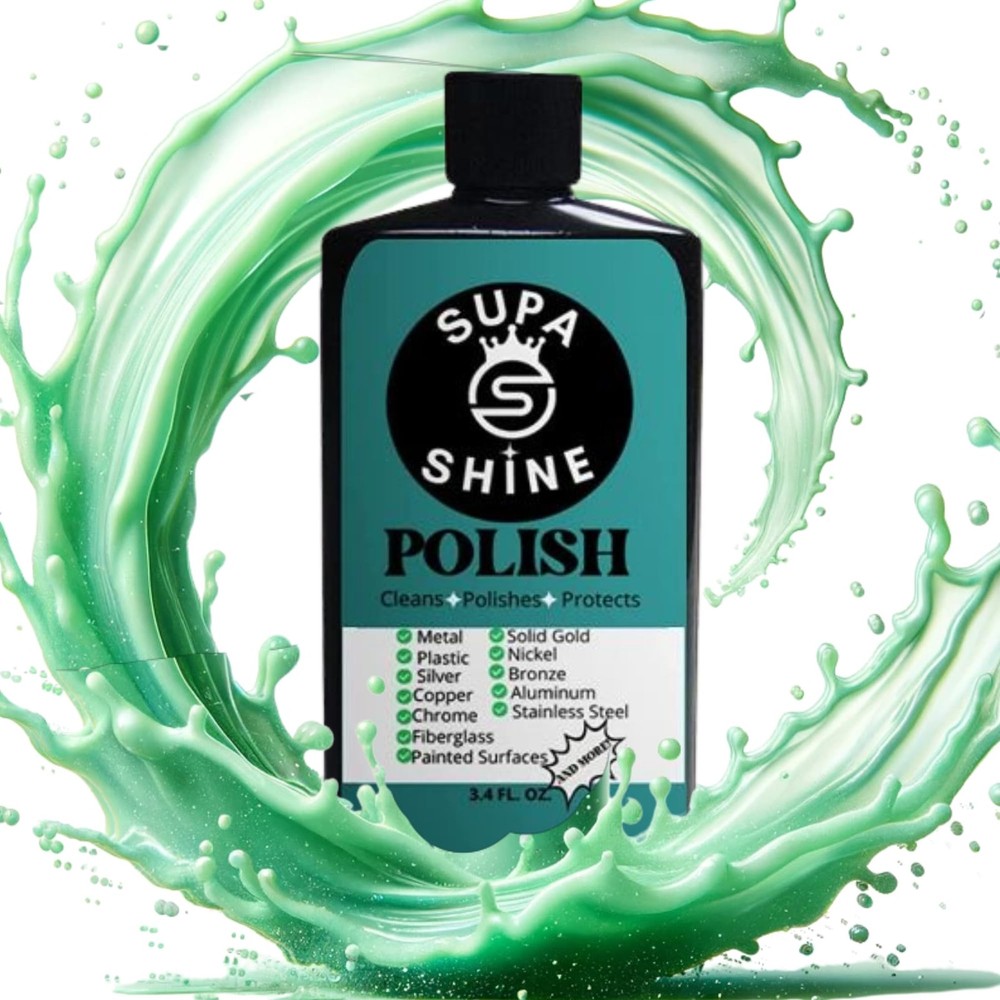 Metal Polish for Chrome Brass Aluminum Copper Rust & Fiberglass