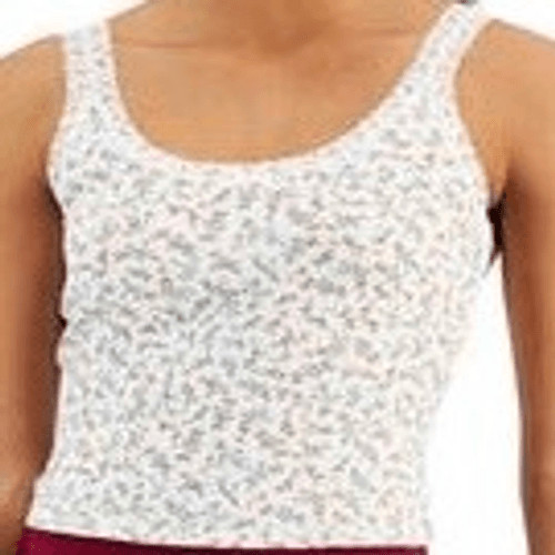 Hippie Rose Juniors' Lace-Trim Tank Top - Cream Floral Size S