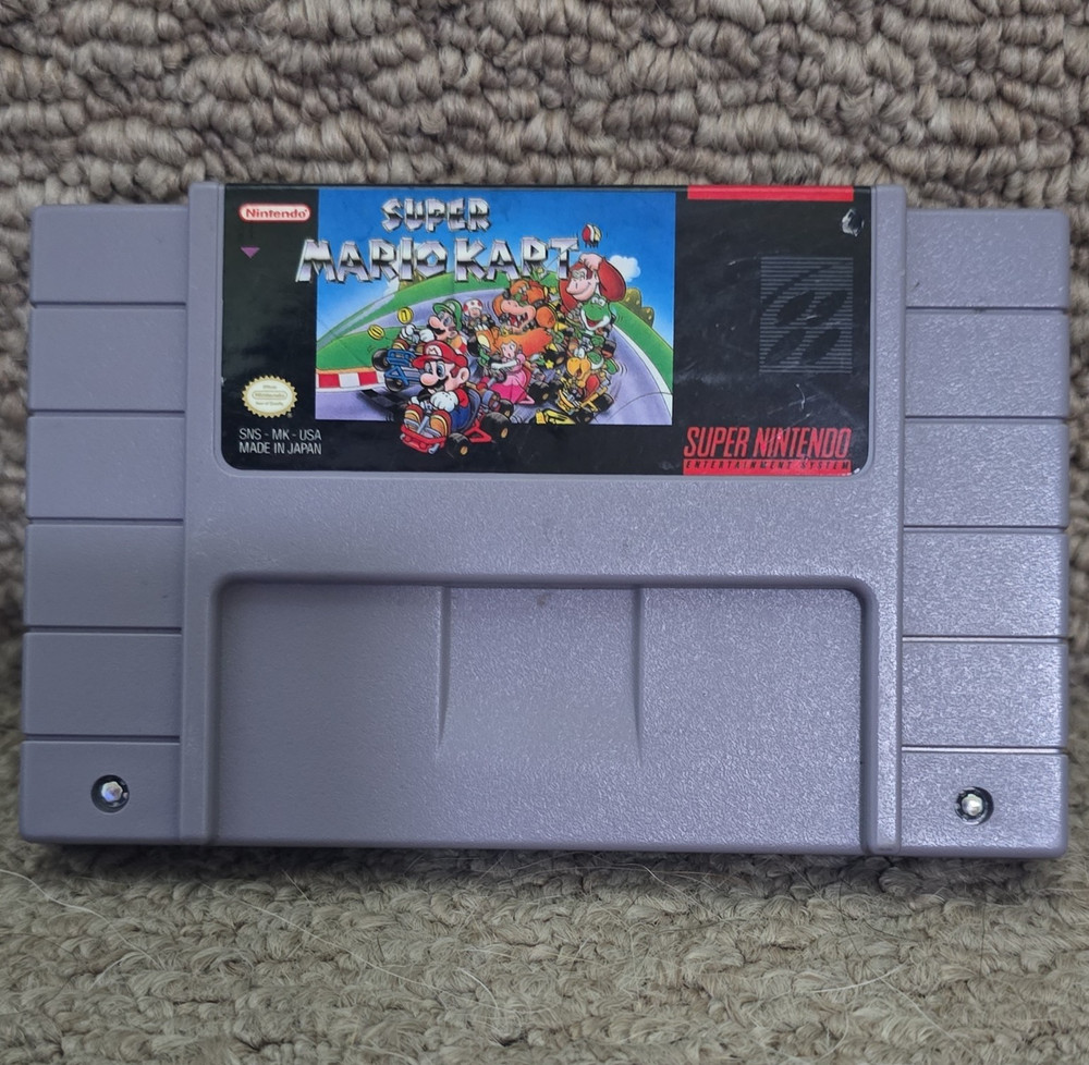Nintendo Super Mario Kart for SNES NTSC-U/C (US/Canada) E Multiplayer