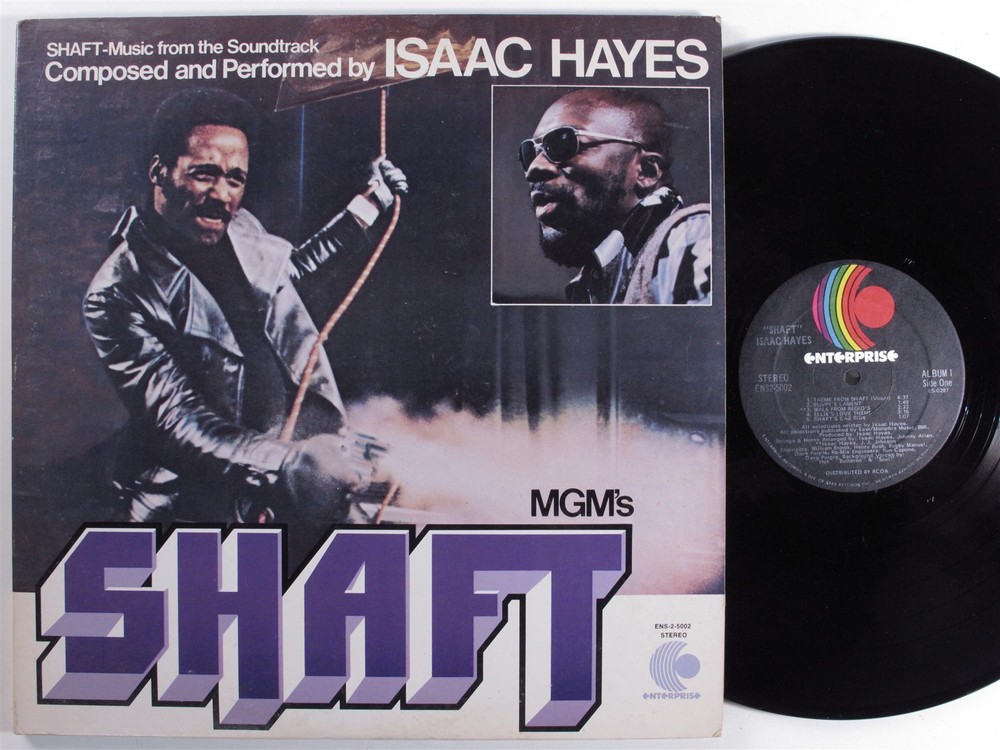 SHAFT OST Isaac Hayes ENTERPRISE 2XLP VG+ gatefold c