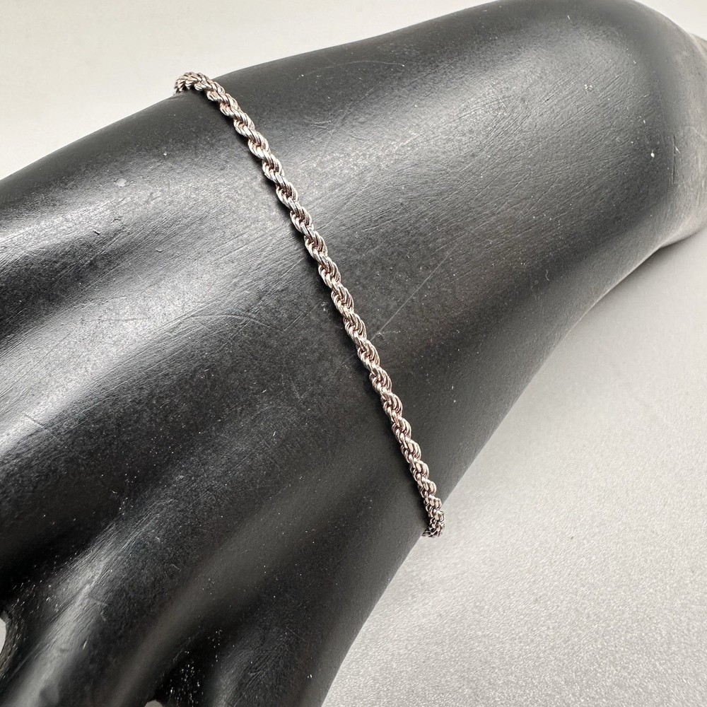 Milor Made In Italy Sterling Silver 925 Twisted Rope Bracelet 7”