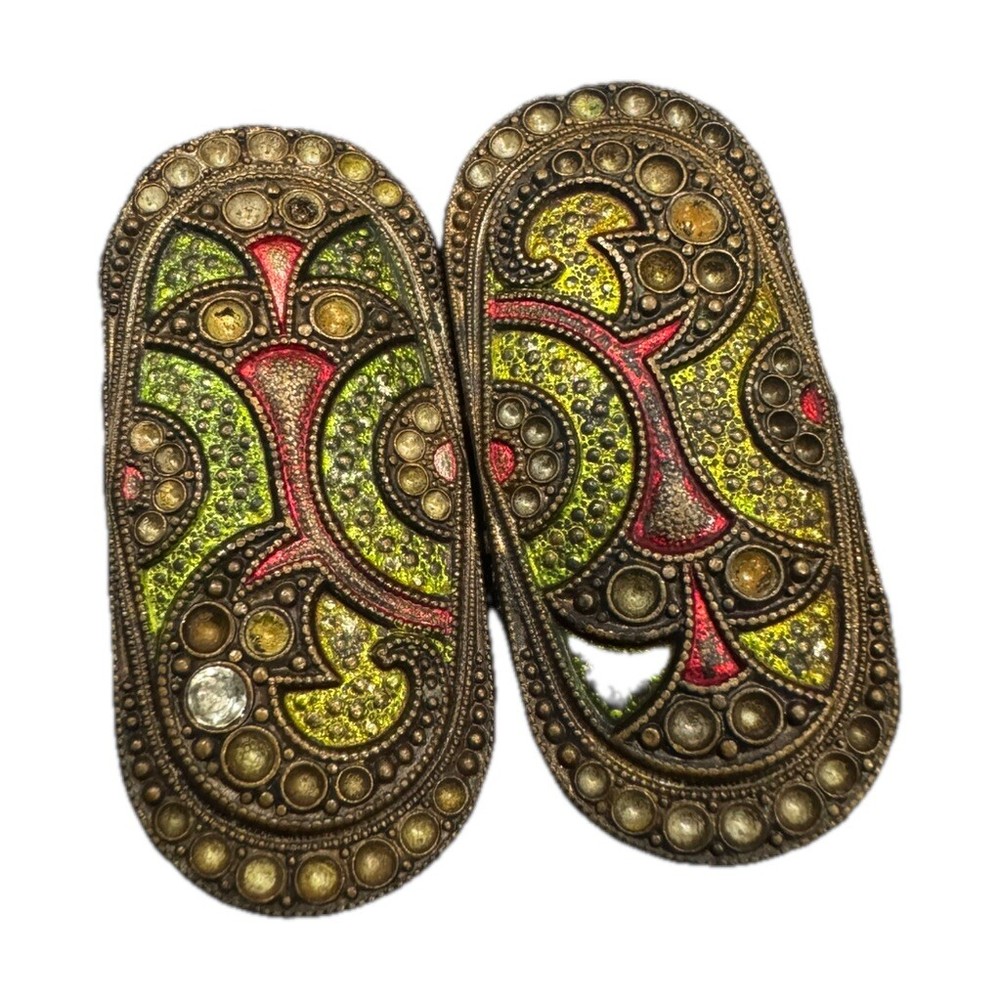 Vintage Metal Marcssute Style Decorative 2piece Belt Buckle