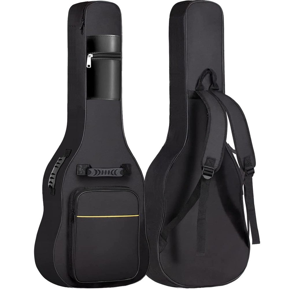 Acoustic Guitar Gig Bag - 0.35 Inch Sponge Padding Fit 39-41 Inch Guitar Wate...