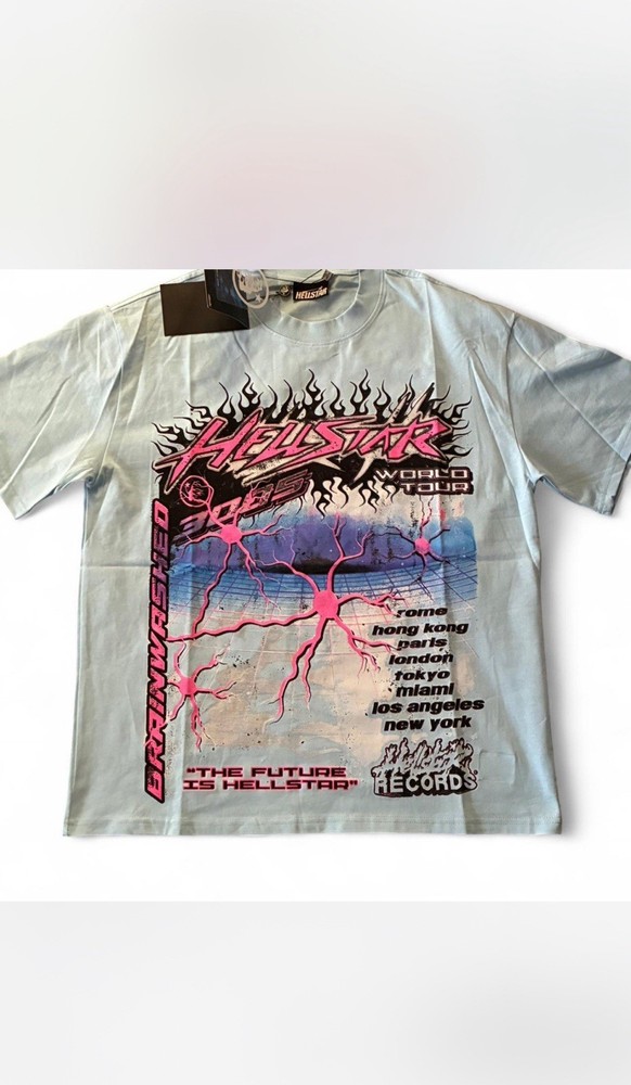 Hellstar Men's T-Shirt Size M World Tour Brainwashed ￼