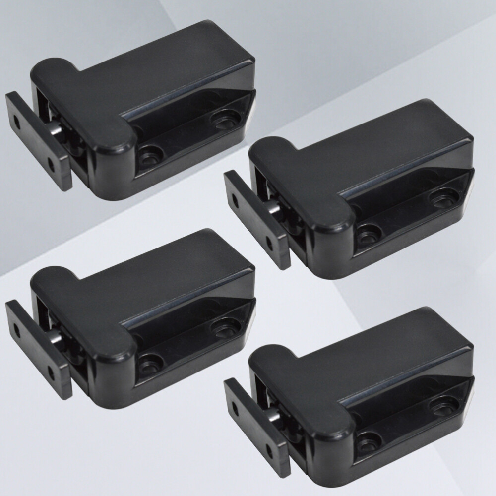 4 Pcs Door Closer Self Locking Lock Cabinet Latches Catches