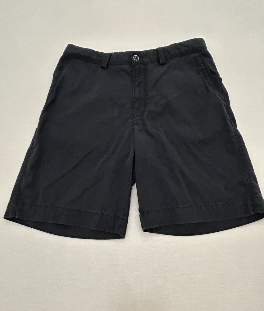 Tommy Bahama Shorts Men 32 Black Tencel Cotton Blend Chino Stretch Beach Pockets