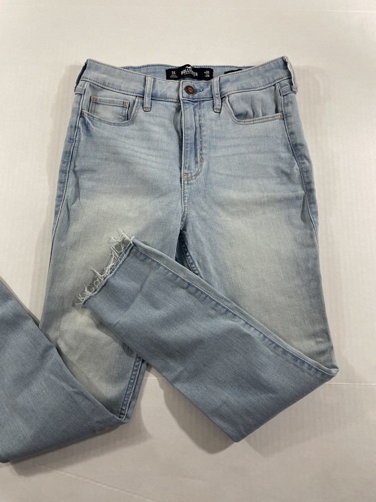 Hollister Jeans Womens Blue classic  Stretch High Rise Super Skinny W26 L28