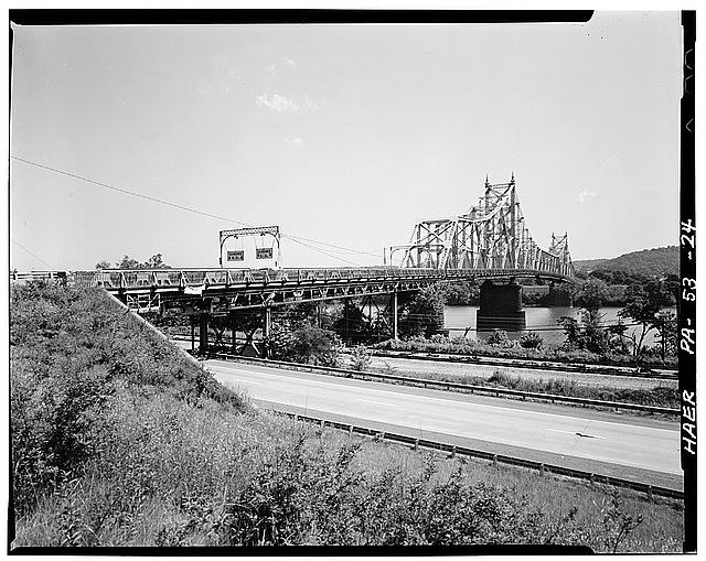 Photo:Sewickley Bridge Pennsylvania Ohio River Truss Bridge 1930s