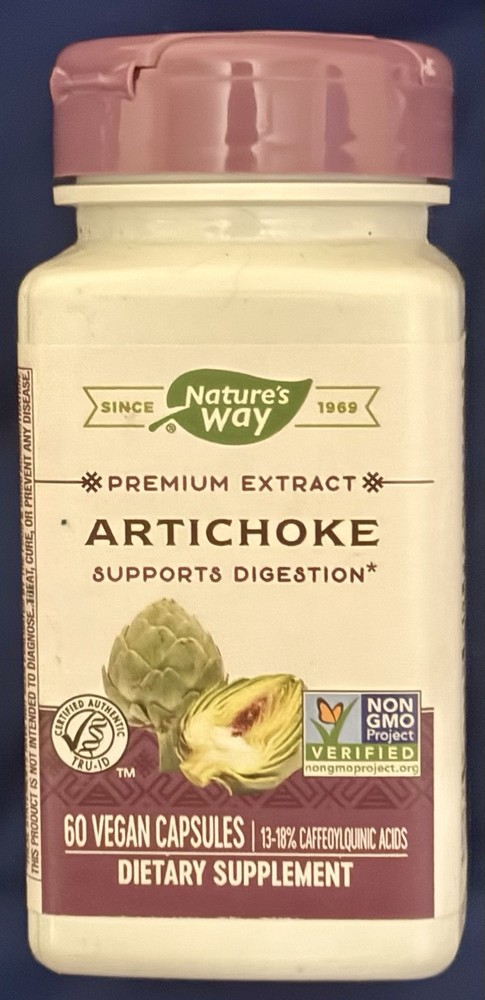 Nature's Way Artichoke Extract for Digestive Support, 60 Vegan Capsules