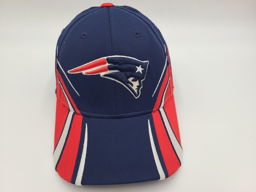 New England Patriots Reebok Flex Fitted (Seems S-M) Hat Cap Men Women NFL Blue