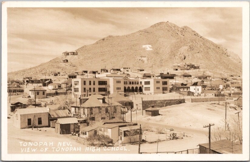 TONOPAH, Nevada Real Photo RPPC Postcard 