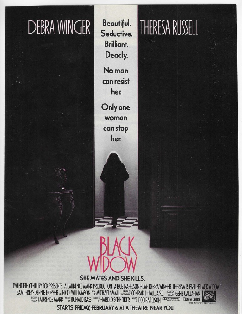 Debra Winger   Black Widow  Original Print Ad