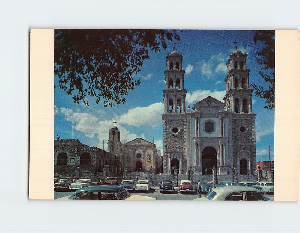 Postcard Cathedral of Juarez City and Mission of Our Lady Guadalupe
