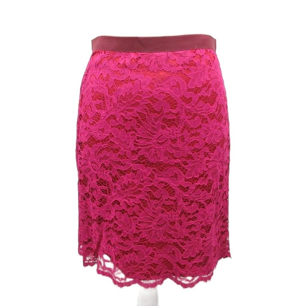 Sacai Luck Pink Lace Knee-Length Skirt Women's Size 1 Excellent Used