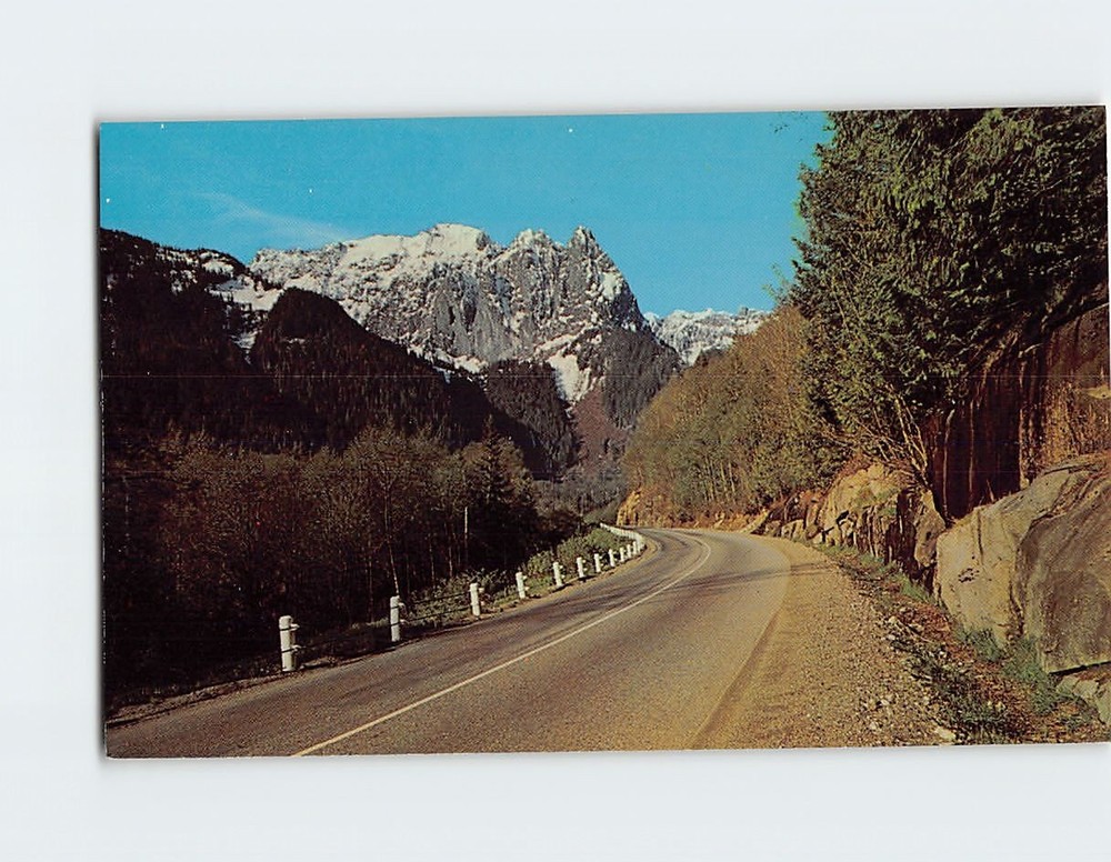 Postcard Mount Index & Stevens Pass Highway Washington
