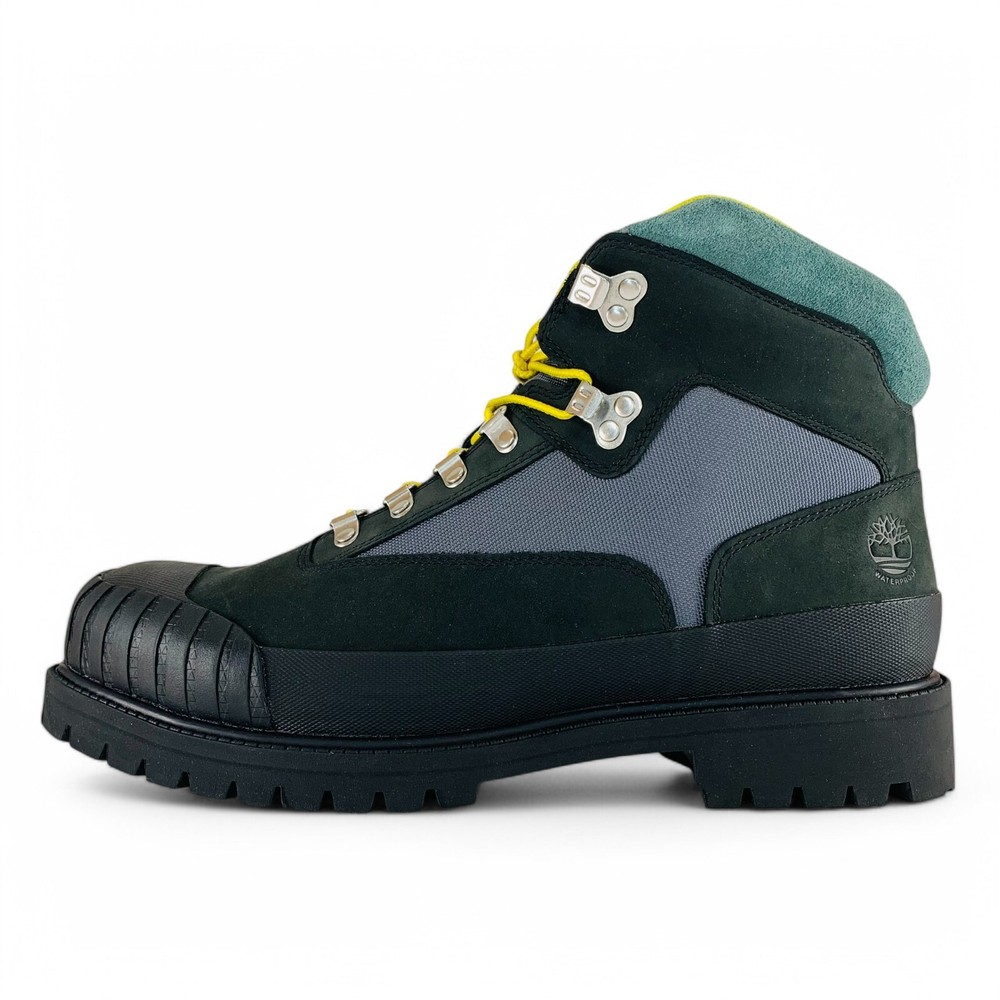 Timberland Heritage Waterproof Black Nubuck Green Mens Boots TB0A5QCZ001