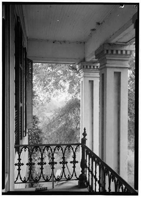 Photo:Greensboro Alabama Webb House 1936 Balcony View HABS Historic Home
