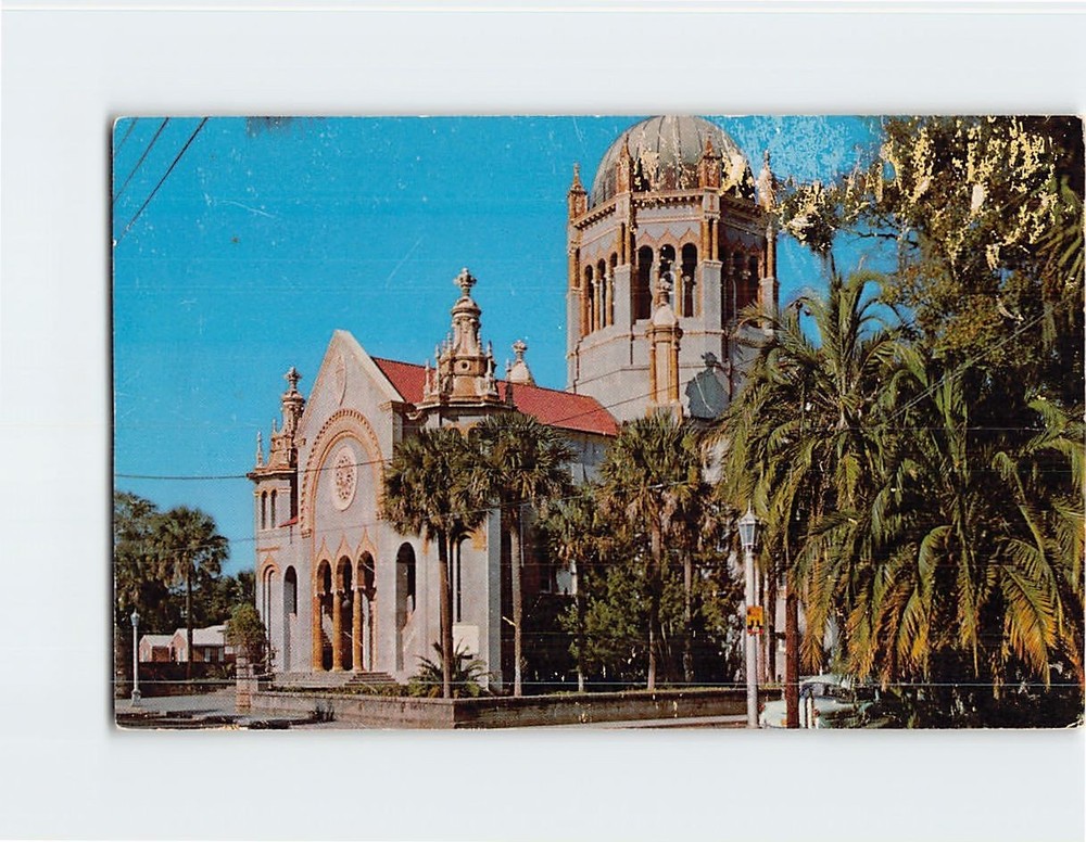 Postcard Flagler Memorial Presbyterian Church Saint St. Augustine Florida USA