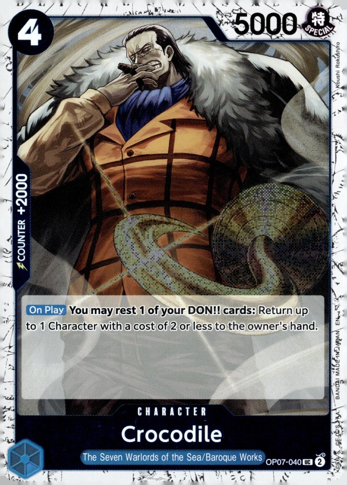 Crocodile - (Pirate Foil) Foil UC Premium Booster -The Best- Vol. 2 OP07-040 LP