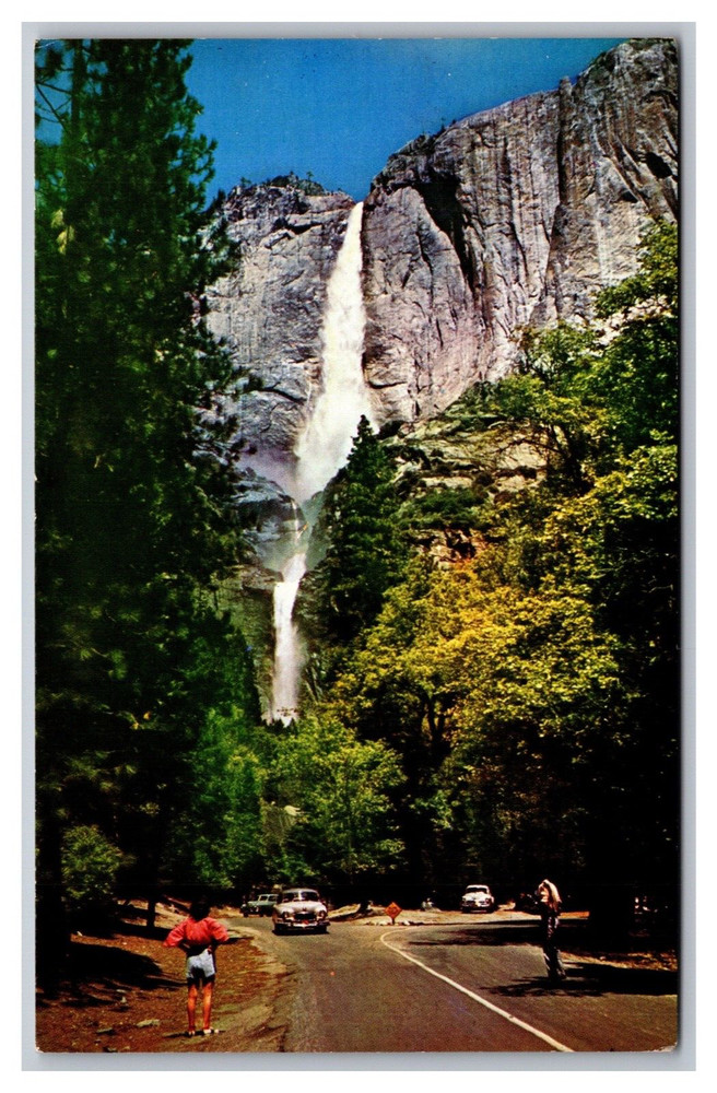 Yosemite National Park CA California Yosemite Upper and Lower Falls Postcard