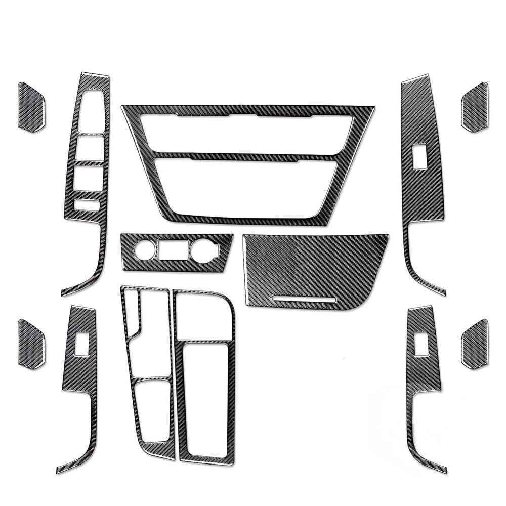 18Pcs Carbon Fiber Set Interior Trim Center Console For Hyundai Sonata 9th 15-17