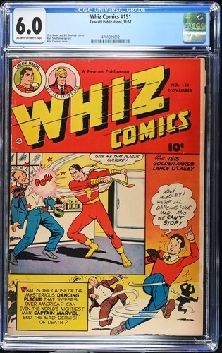 Whiz Comics #151 1952 Fawcett Publications CGC 6.0 Captain Marvel