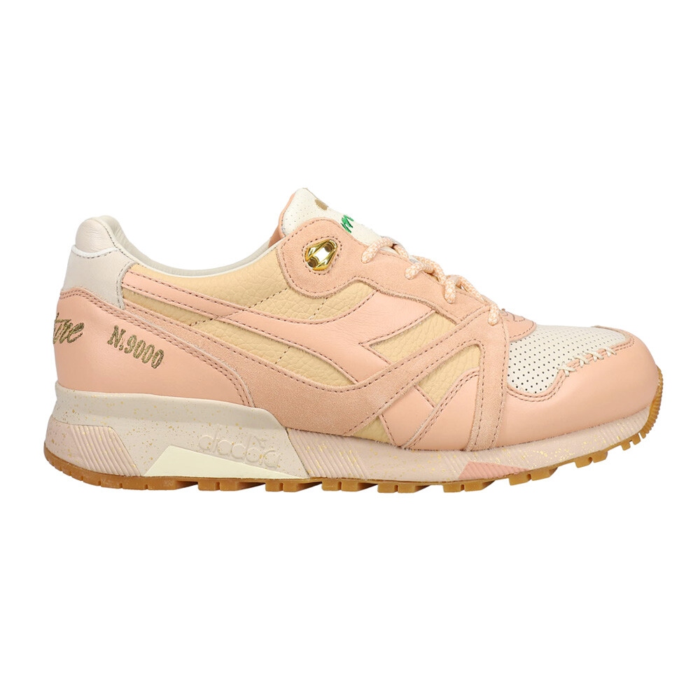 Diadora N9000 Ice Cream X Feature Lace Up  Mens Beige, Pink Sneakers Casual Shoe
