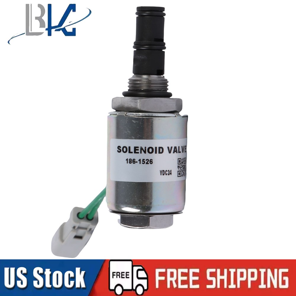 24V Solenoid Valve 186-1526 1861526 for Caterpillar Loader 924G 938G 950 GC CAT