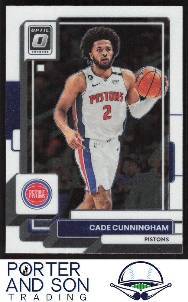 Cade Cunningham 2022-23 Donruss Optic #92 Detroit Pistons Basketball Card