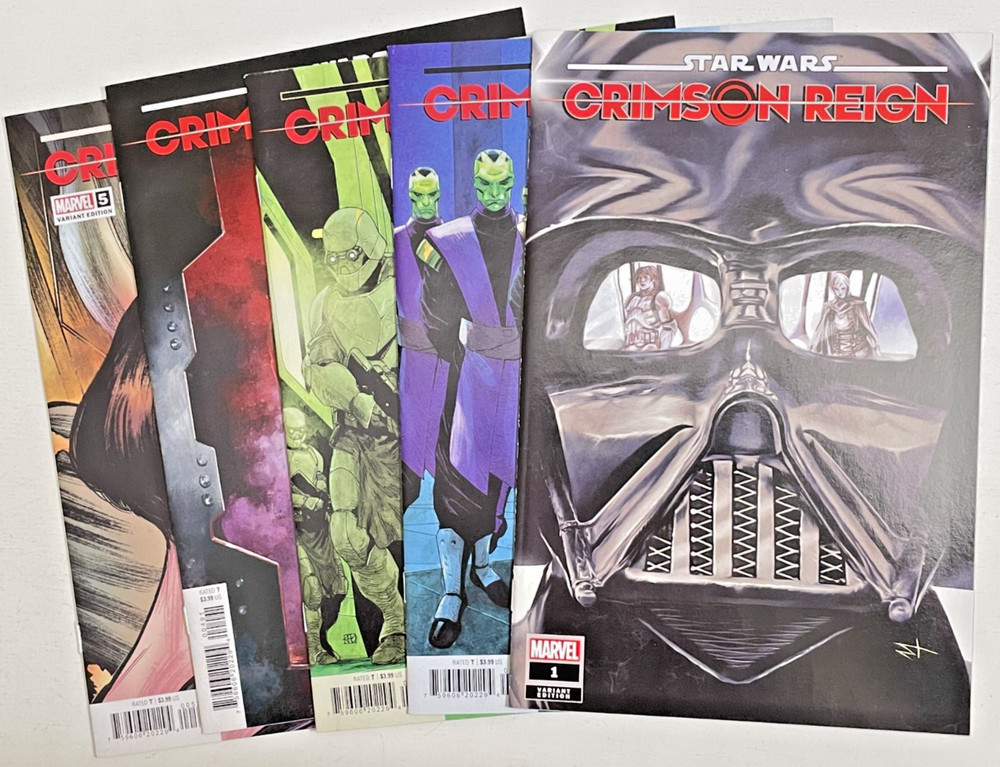 Marvel Comics STAR WARS CRIMSON REIGN COMPLETE VARIANT SET # 1-5 VF/NM 2021