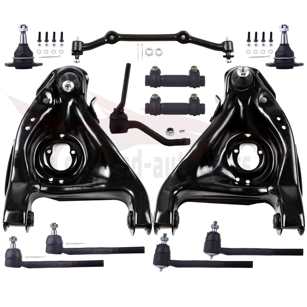 12PCS Front Control Arms Ball Joints Center Link Kit for Chevy Blazer S10 GMC Sonoma