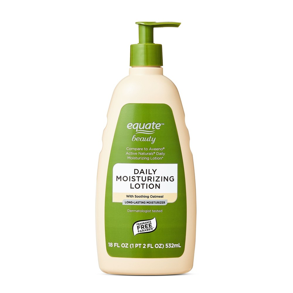 Equate Daily Moisturizing Lotion with Colloidal Oatmeal, 18 Fl Oz, Compare to Av