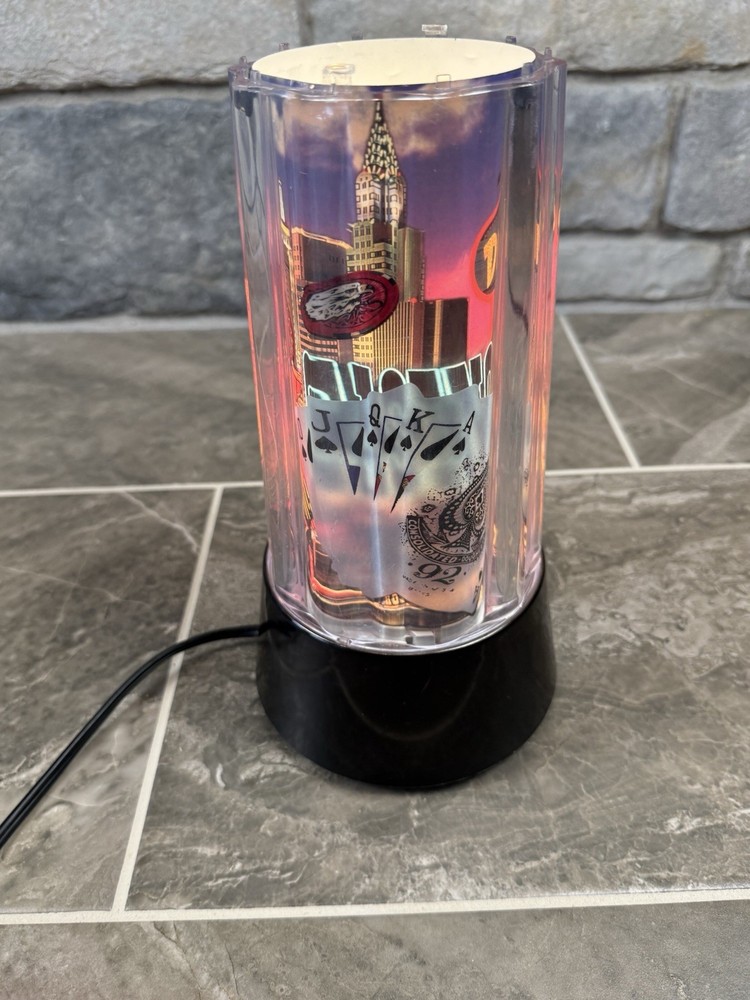 VTG 1994 Rabbit Tanka Casino Motion Lamp Las Vegas Rotating Light 90s Novelty