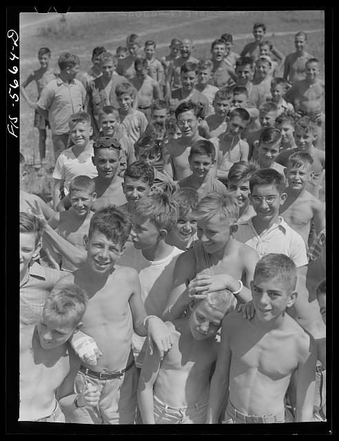 Photo:Florence Alabama 1942 Boys at Boy Scout Camp Summer Youth Group