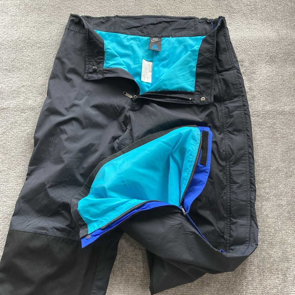 Nike Pants ACG Snow Snowboard Ski Vintage Outdoor Men's XL 36x32 Black  zip YKK