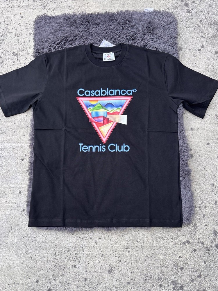 Casablanca Tennis Club Black T-Shirt| Pre Owned| Flawless Condition| With Bag