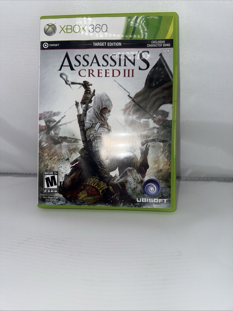 Assassin's Creed III 3 Rare Target Edition (Microsoft Xbox 360, 2012) -Fast Ship