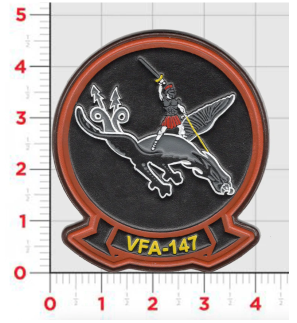 NAVY VFA-147 THROWBACK COLOR LEATHER PATCH